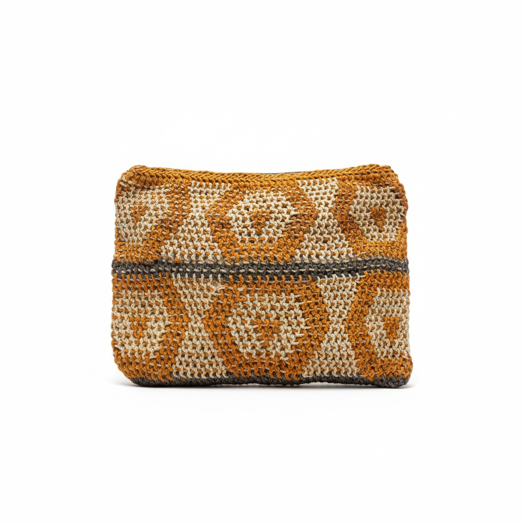 Golden stripe pouch